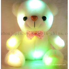 Customized Kids Plush Stuffed LED Teddy Bear Toy for Promotion